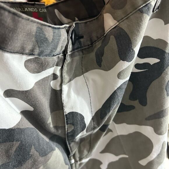 Vintage 90s Y2K Men's Gray Camouflage Cargo Pants 47"-51" - Picture 4 of 16